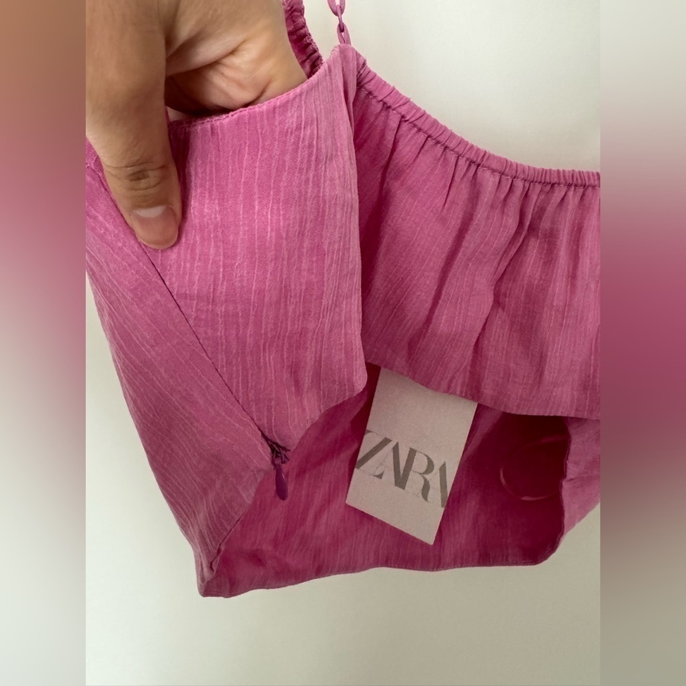Zara Pink Crop Top - Picture 5 of 7